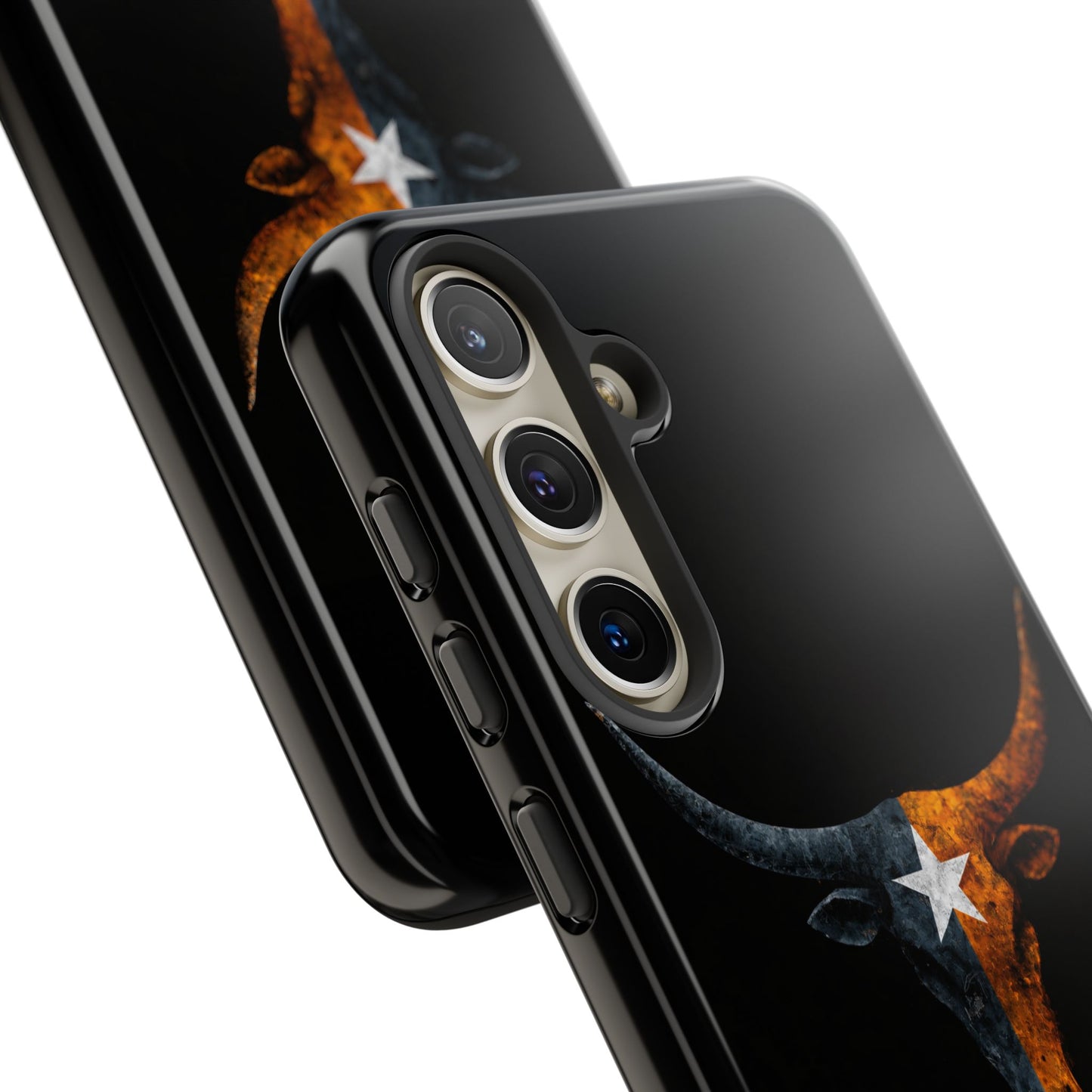 Texas Longhorn Skull Phone Case Western Cowboy Bull iPhone Samsung Cover