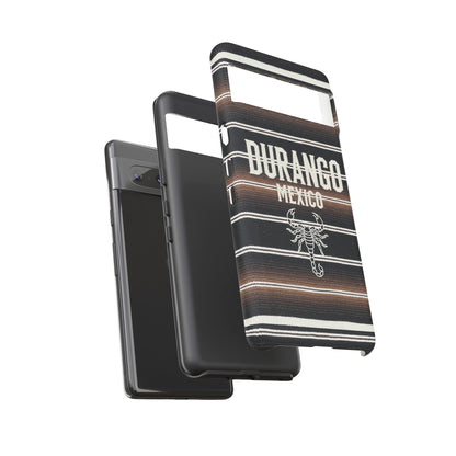 Durango Mexico Phone Case | Serape Scorpion Western Design | Mexican Heritage Tough Case for iPhone & Samsung