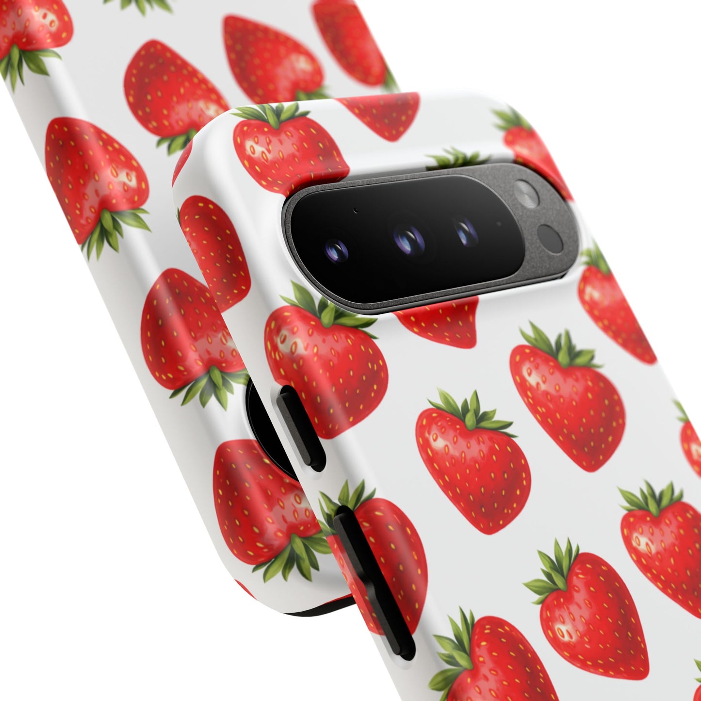 Cute Strawberry Phone Case – Aesthetic Fruit Pattern Protective Cover for Iphone, Samsung Galaxy and Pixel