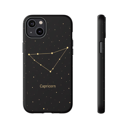 Capricorn Zodiac Constellation Phone Case – Luxe Gold Celestial Cover