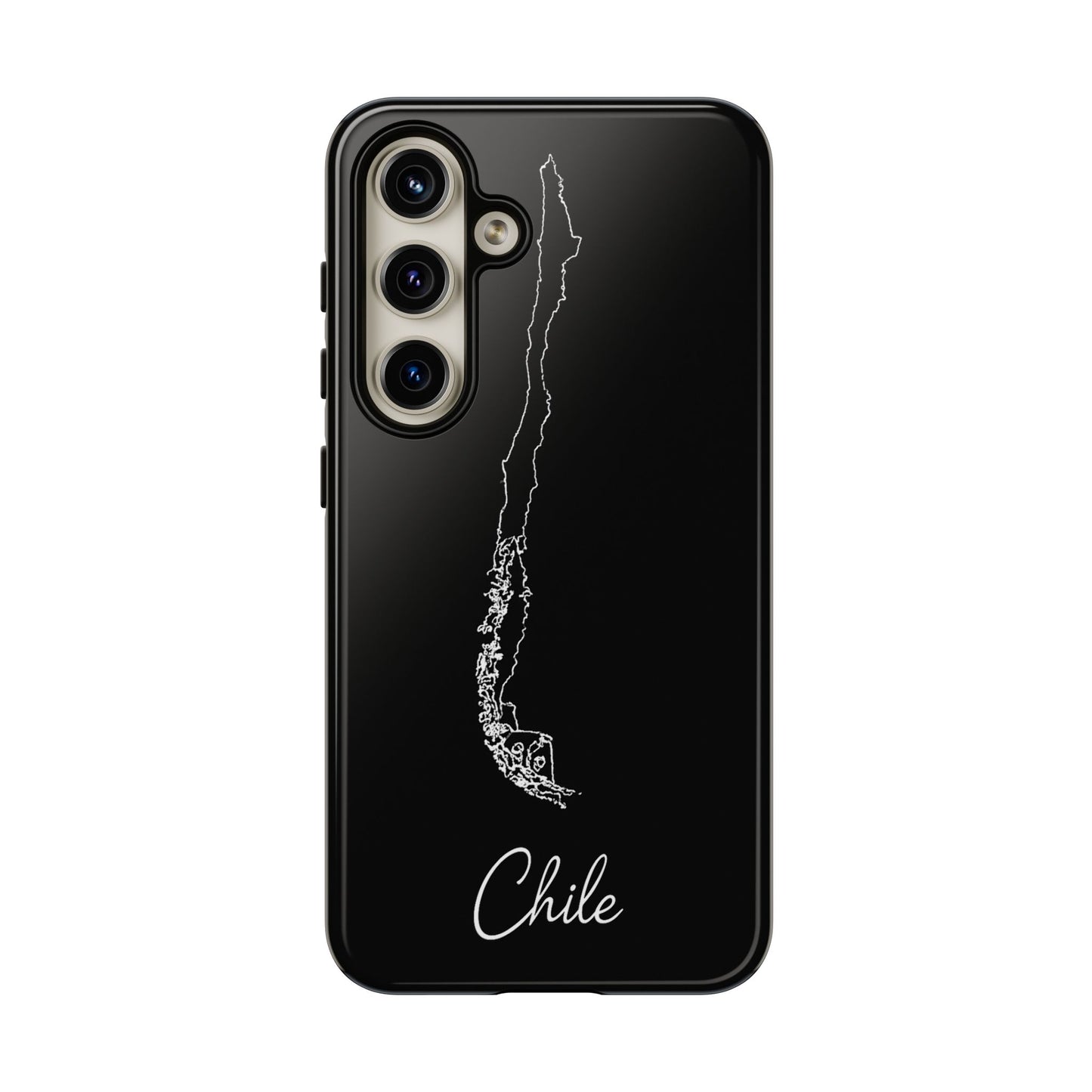 Chile Outline Phone Case – Minimal Country Map Tough Case (iPhone, Samsung, Pixel)