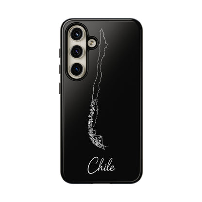 Chile Outline Phone Case – Minimal Country Map Tough Case (iPhone, Samsung, Pixel)