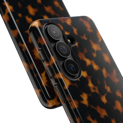 Tortoiseshell Phone Case – Brown Leopard Pattern Luxury Tough Protective Case