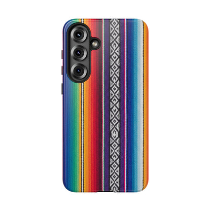 Serape Stripe Phone Case – Colorful Mexican Blanket Pattern Tough Case