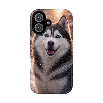 Siberian Husky Tough Phone Case | Blue Eyes Dog Cover Protective iPhone Case