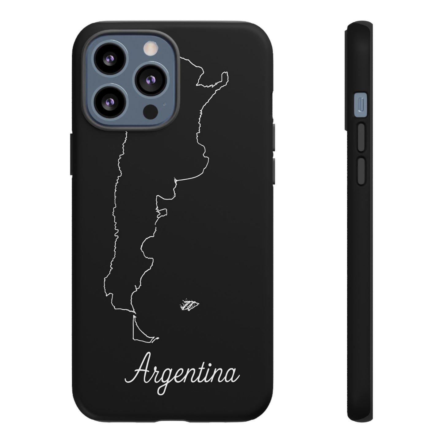 Argentina Outline Phone Case – Minimal Country Map Tough Case (iPhone, Samsung, Pixel)