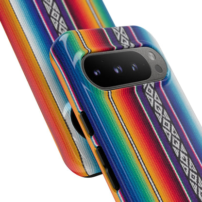 Serape Stripe Phone Case – Colorful Mexican Blanket Pattern Tough Case