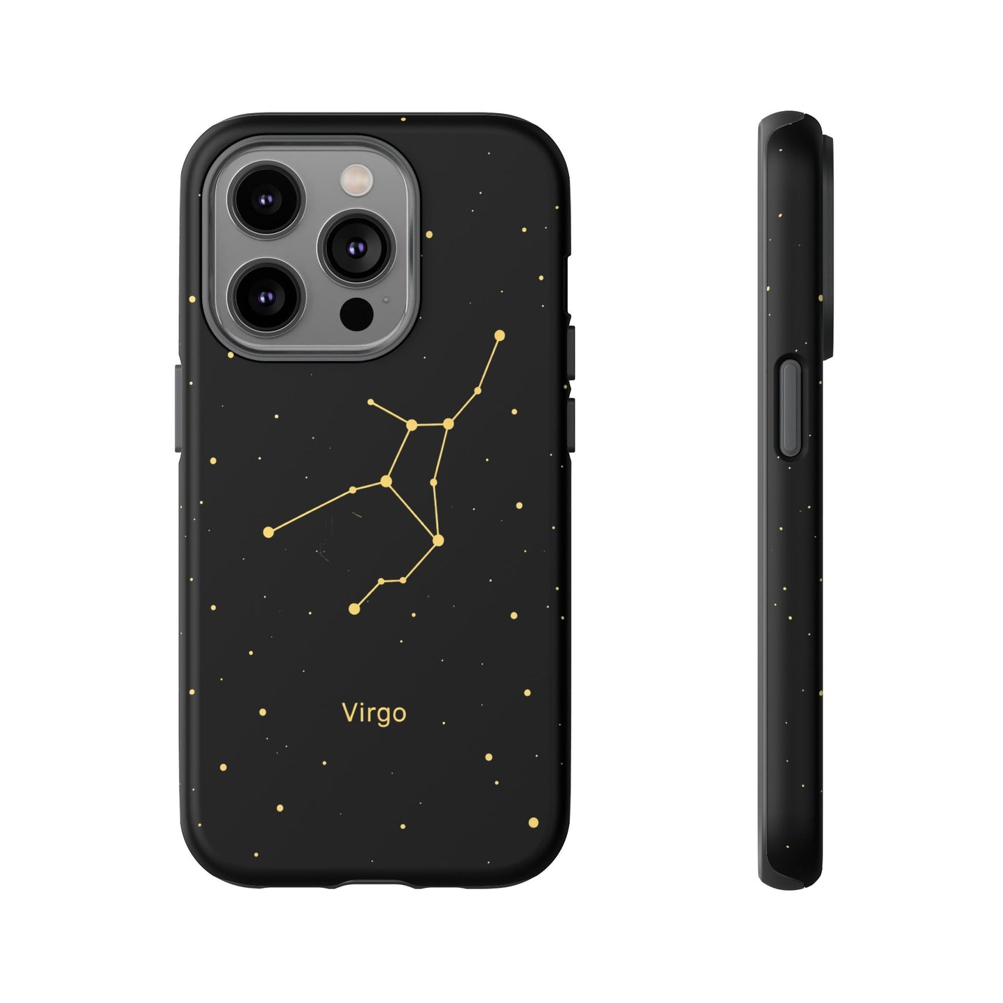 Virgo Zodiac Constellation Phone Case – Luxe Gold Celestial Cover