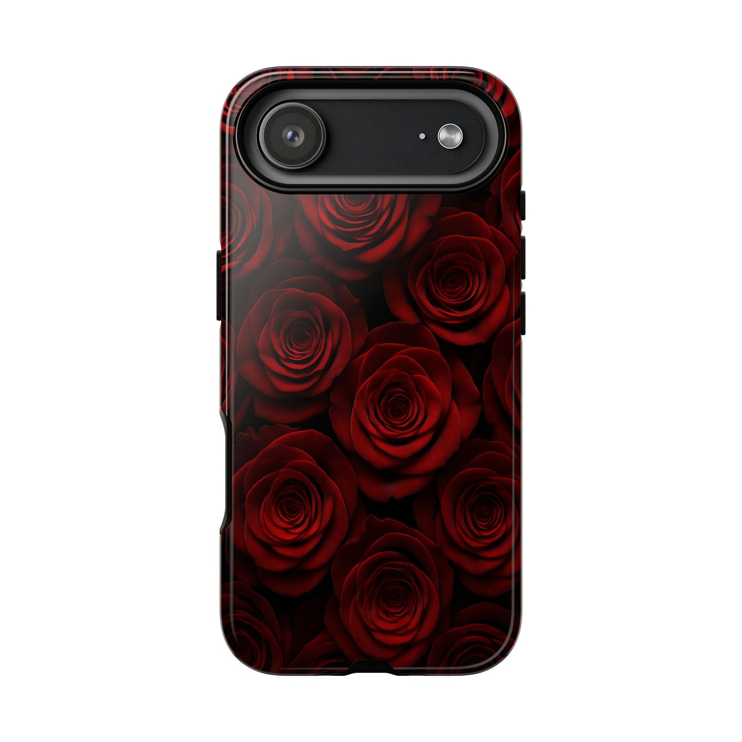 Dark Red Rose Phone Case – Gothic Floral Tough Case (iPhone, Samsung, Pixel)