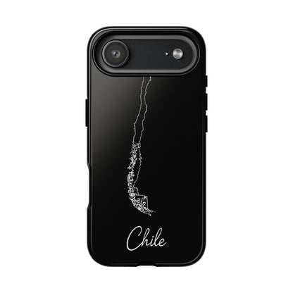 Chile Outline Phone Case – Minimal Country Map Tough Case (iPhone, Samsung, Pixel)