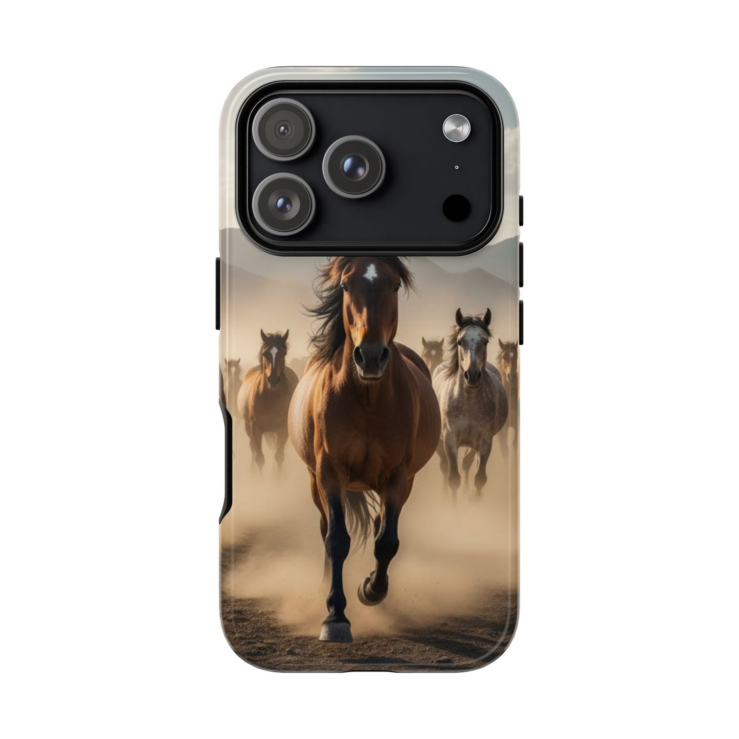 Running Horses Phone Case | Wild Mustang Herd Tough Protective Cover