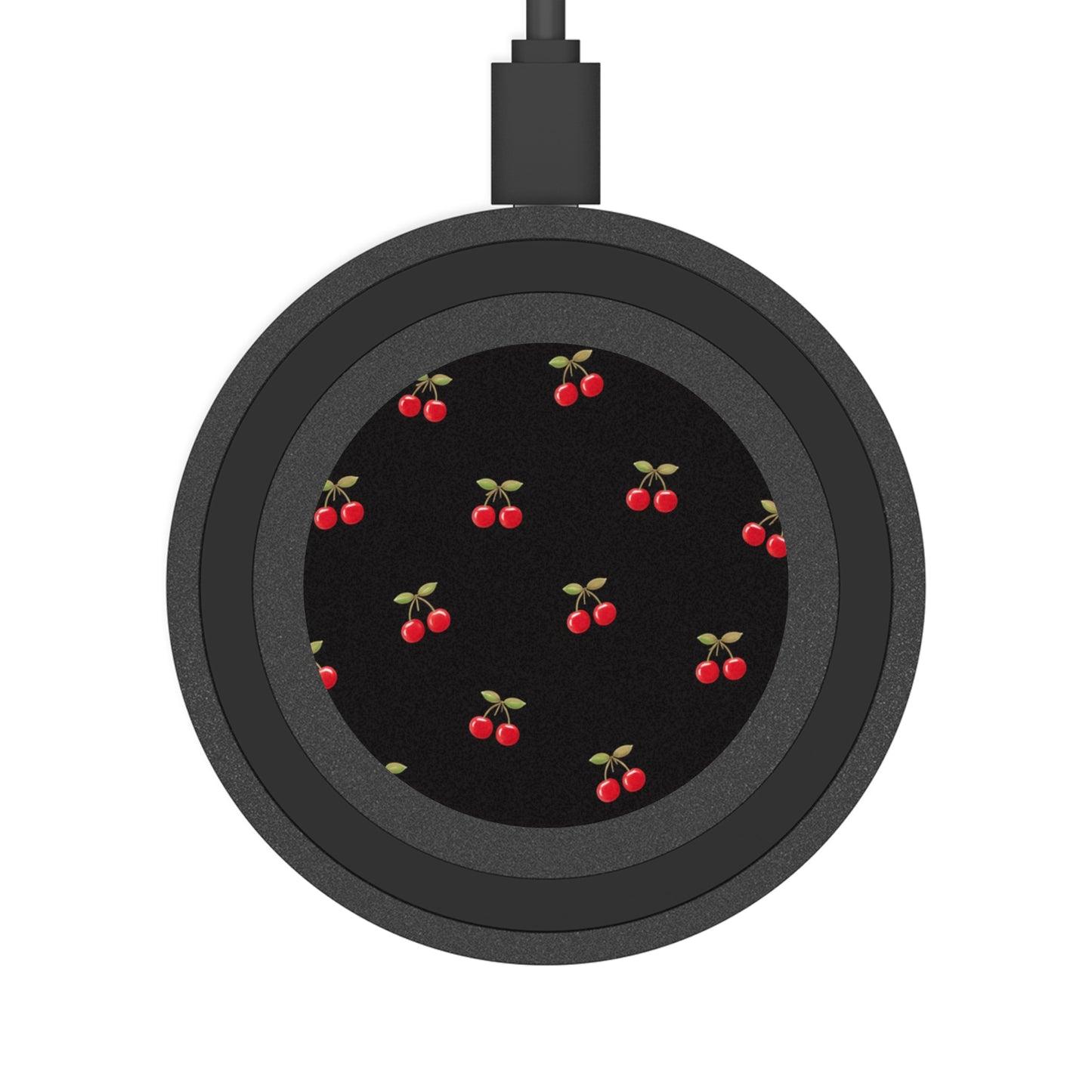 Cherry Pattern Wireless Charging Pad – Cute Fruit Qi Charger