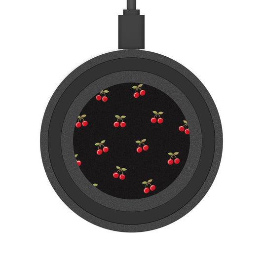 Cherry Pattern Wireless Charging Pad – Cute Fruit Qi Charger