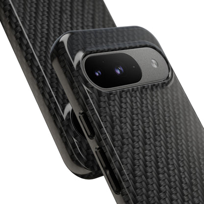 Carbon Fiber Inspired Phone Case – Rugged Slim Protective Tech Case for iPhone & Samsung