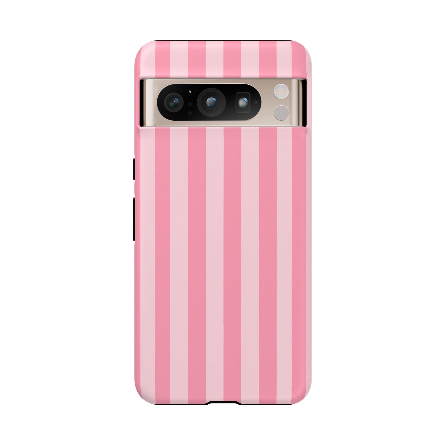 Pink Vertical Stripe Phone Case | Minimal Pastel Stripes Tough Case