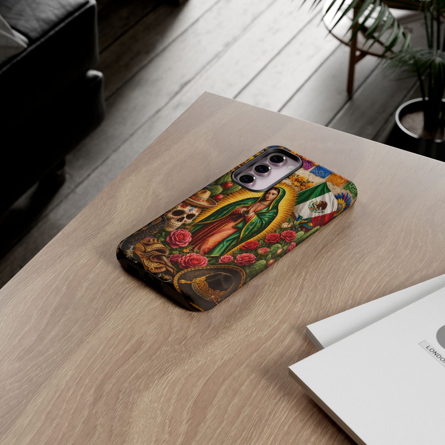 Virgen de Guadalupe Phone Case Mexican Floral iPhone Samsung Pixel Case