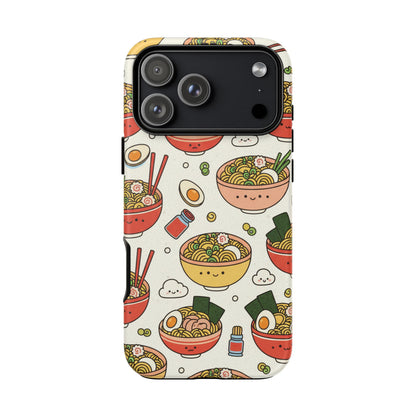 Kawaii Ramen Phone Case – Cute Japanese Food Pattern | Noodle Bowl Aesthetic Case
