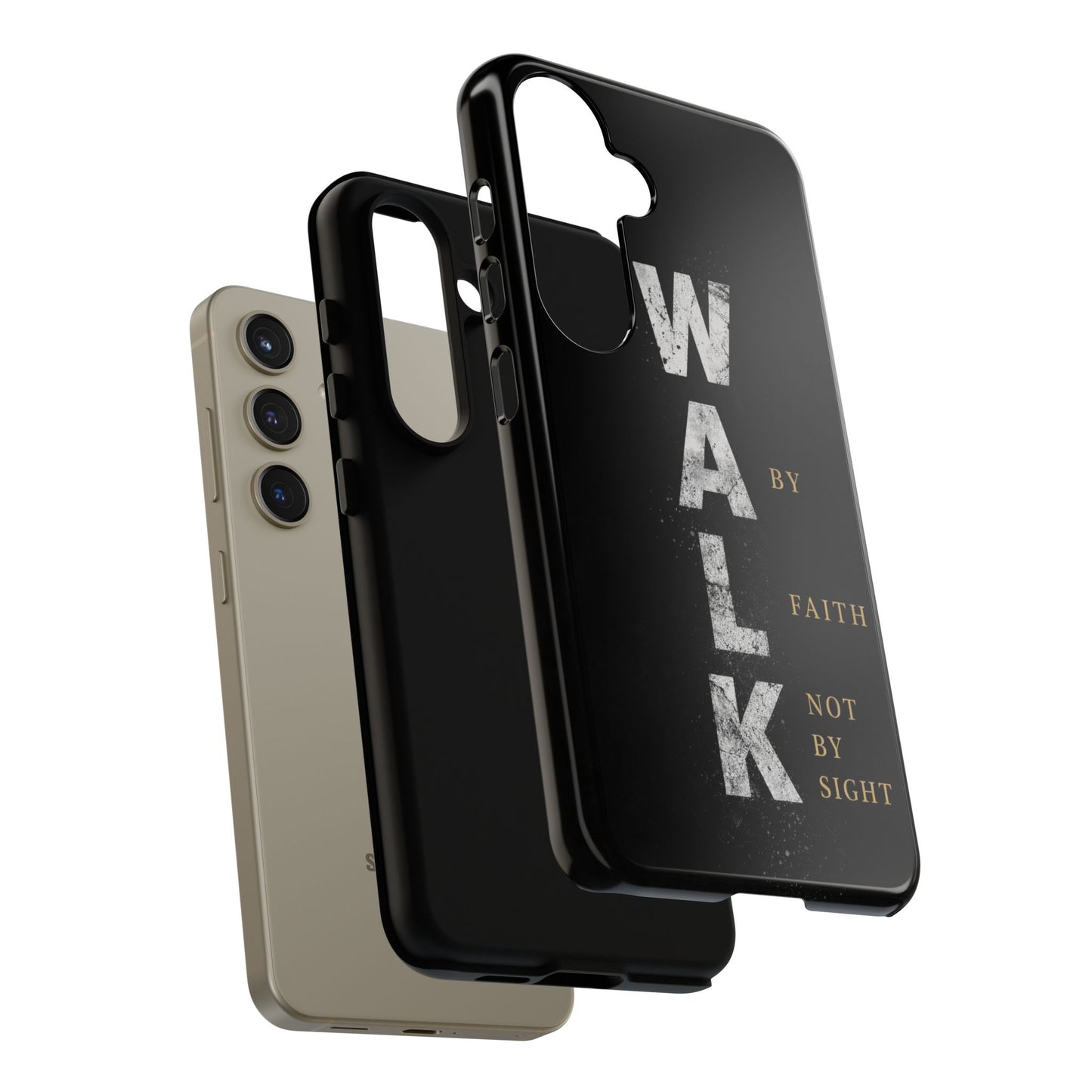 Walk by Faith Not by Sight Christian Phone Case Bible Verse Faith Cover