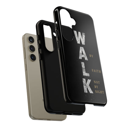 Walk by Faith Not by Sight Christian Phone Case Bible Verse Faith Cover