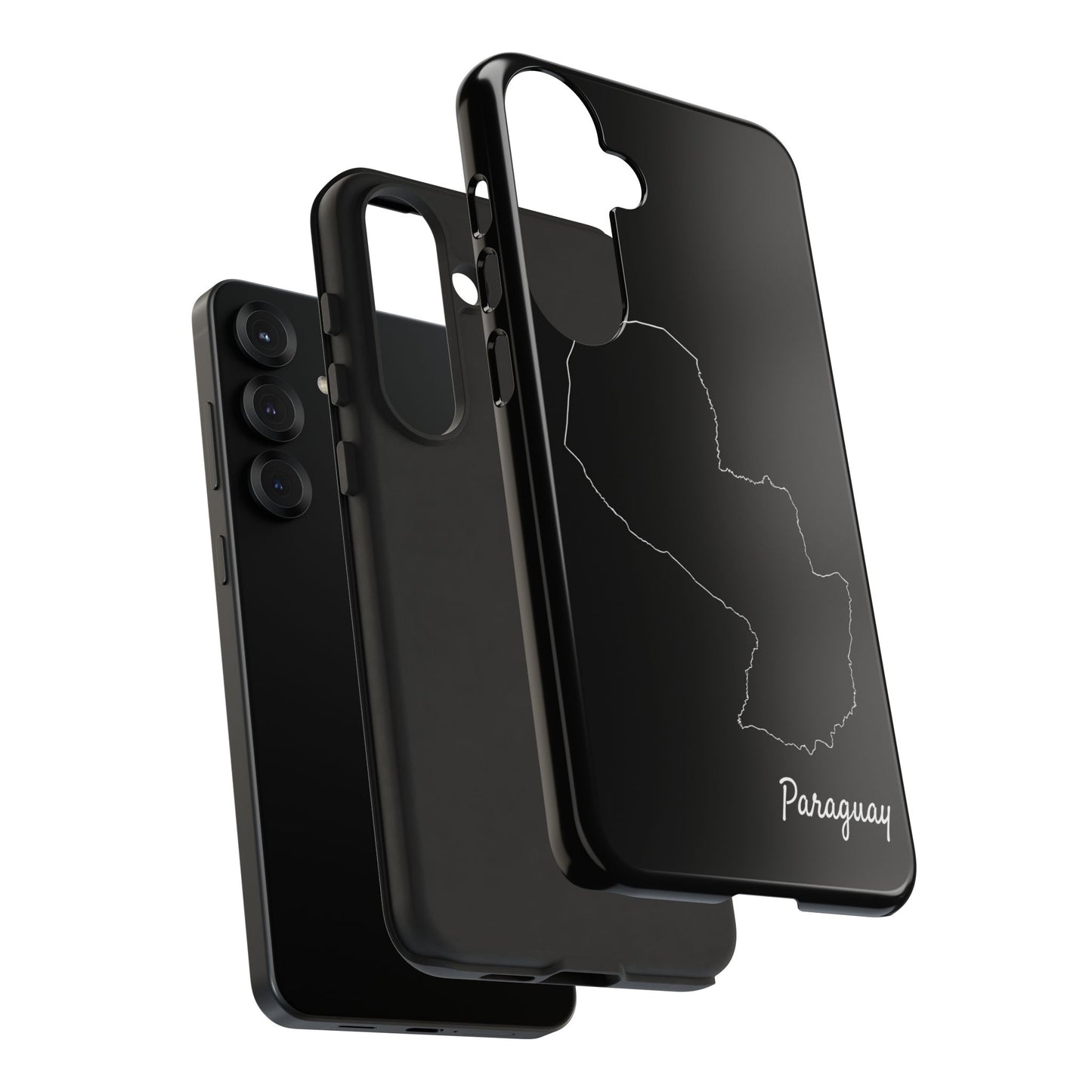 Paraguay Outline Phone Case – Minimal Country Map Tough Case (iPhone, Samsung, Pixel)