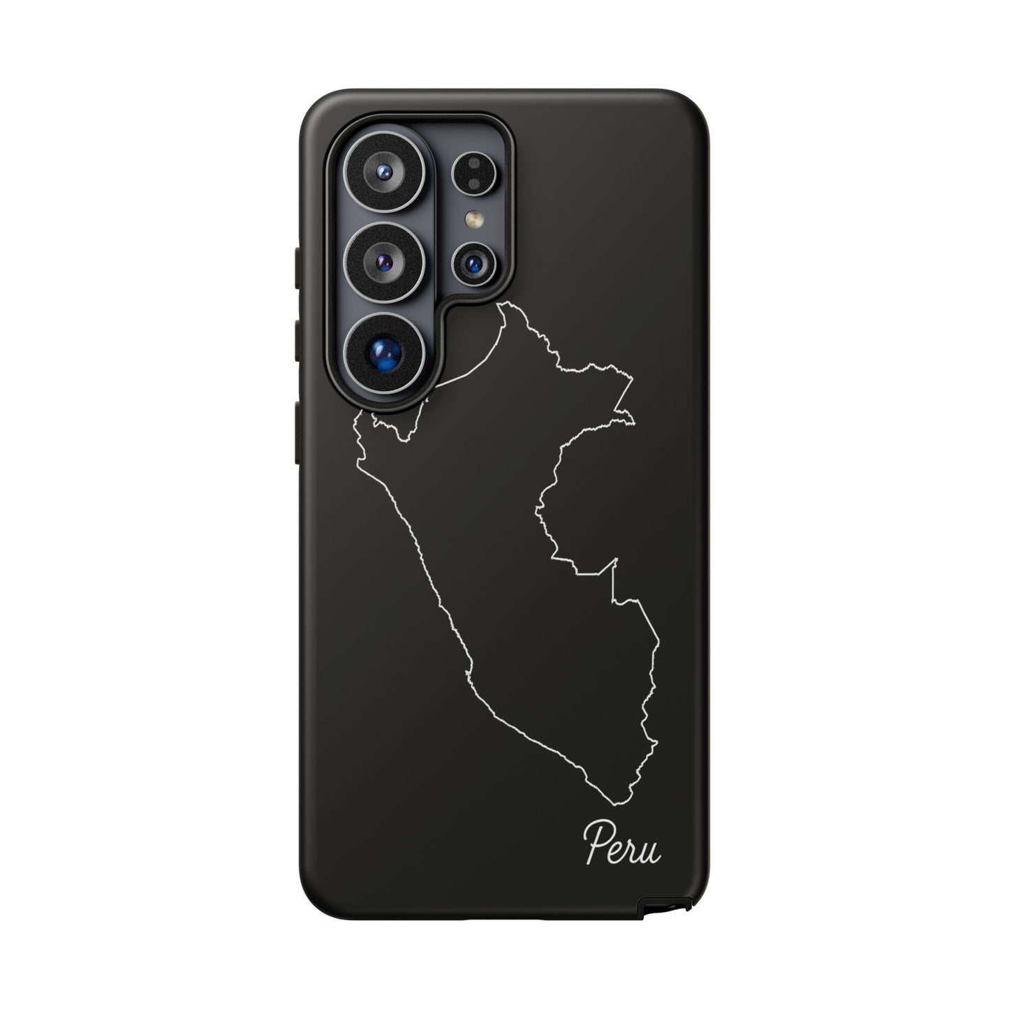 Peru Outline Phone Case – Minimal Country Map Tough Case (iPhone, Samsung, Pixel)