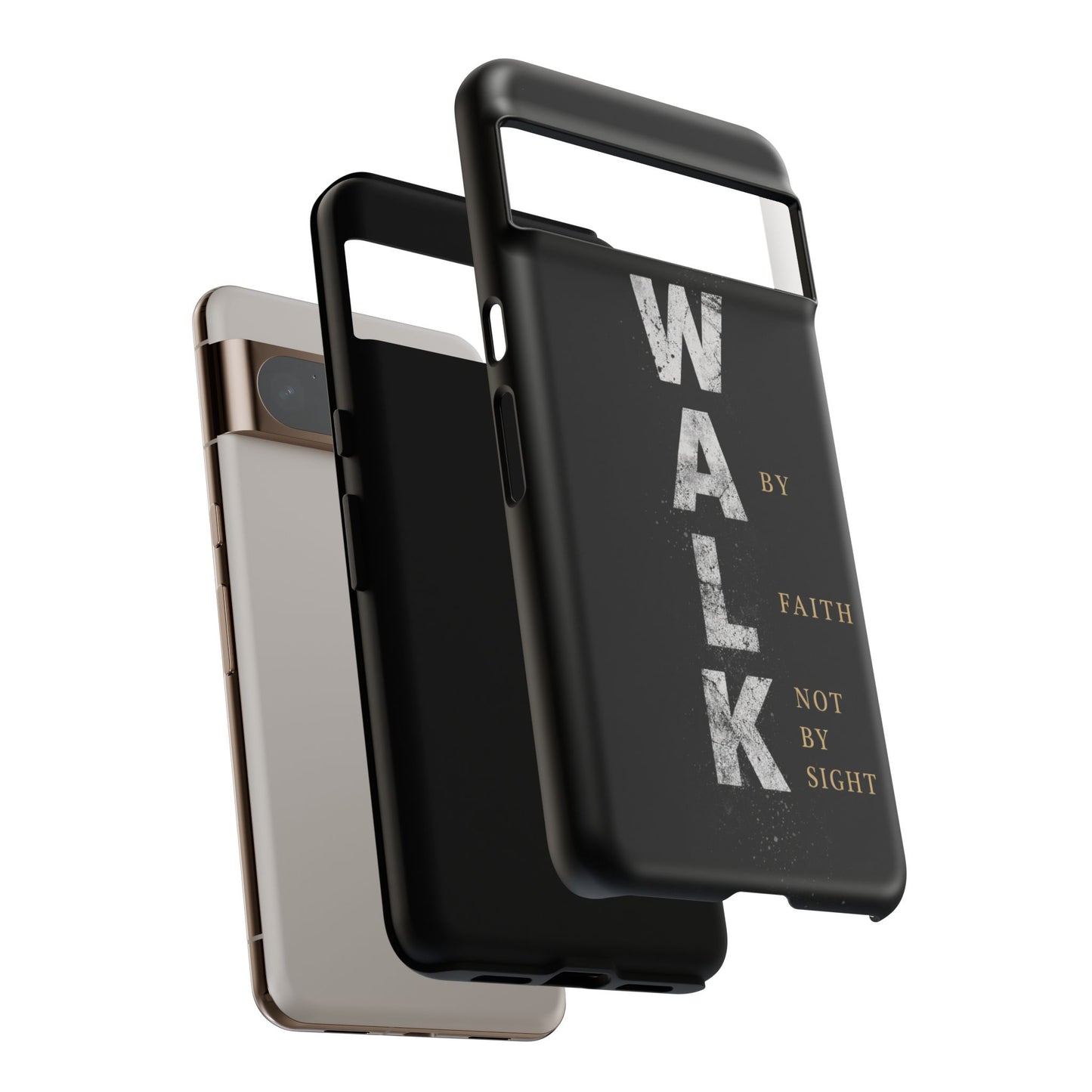Walk by Faith Not by Sight Christian Phone Case Bible Verse Faith Cover