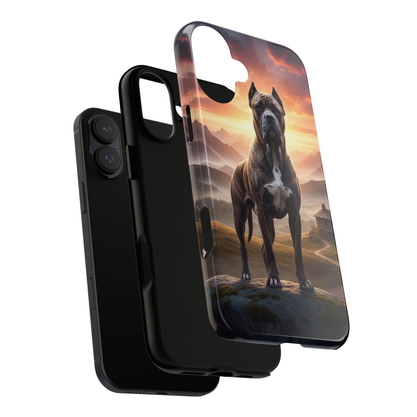 Cane Corso Phone Case – Guard Dog Sunset Tough Case (iPhone, Samsung, Pixel) | Dog Lover Gift