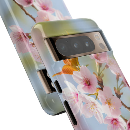 Cherry Blossom Phone Case – Pink Floral Tough Case (iPhone, Samsung Galaxy, Pixel)