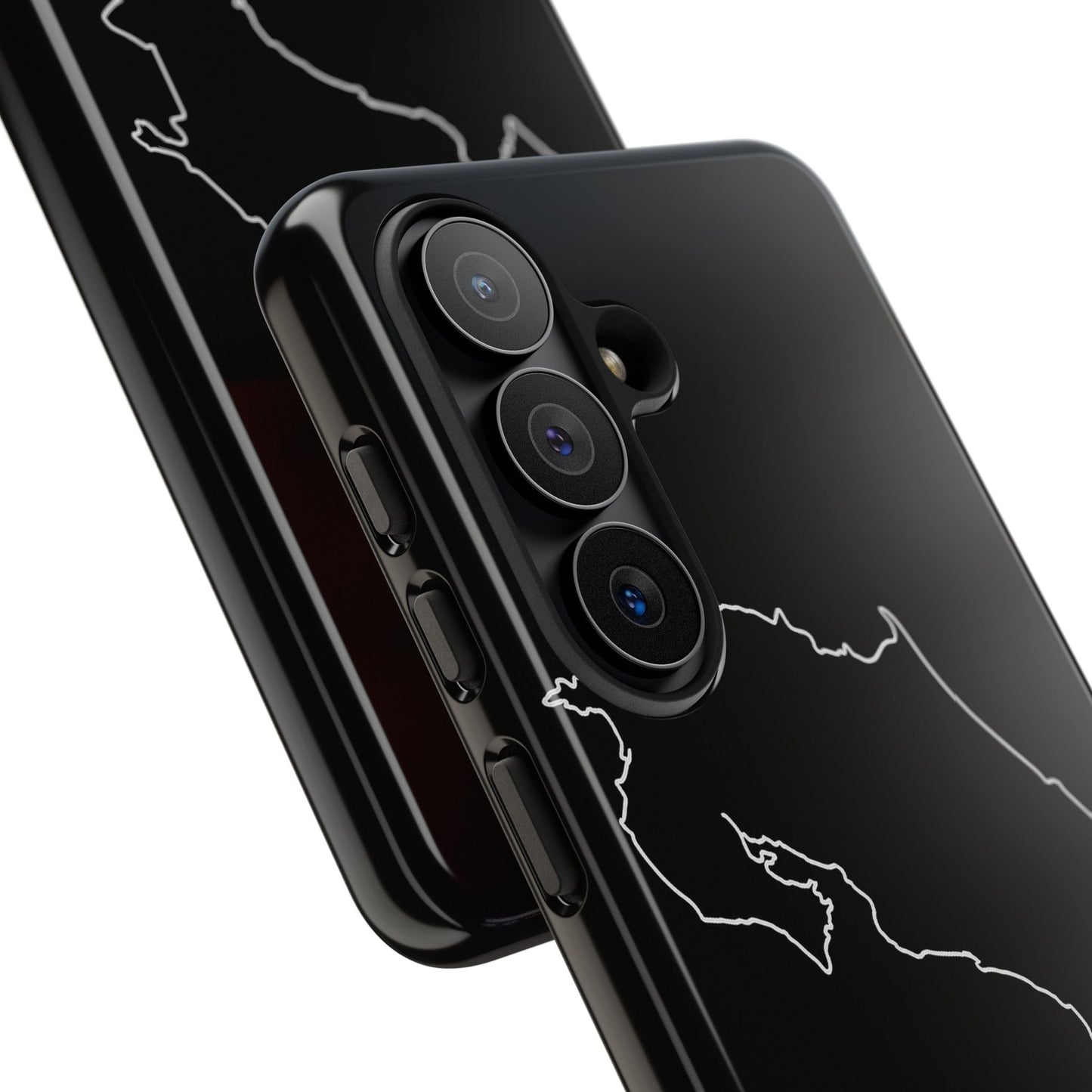 Costa Rica Outline Phone Case – Minimal Country Map Tough Case (iPhone, Samsung, Pixel)