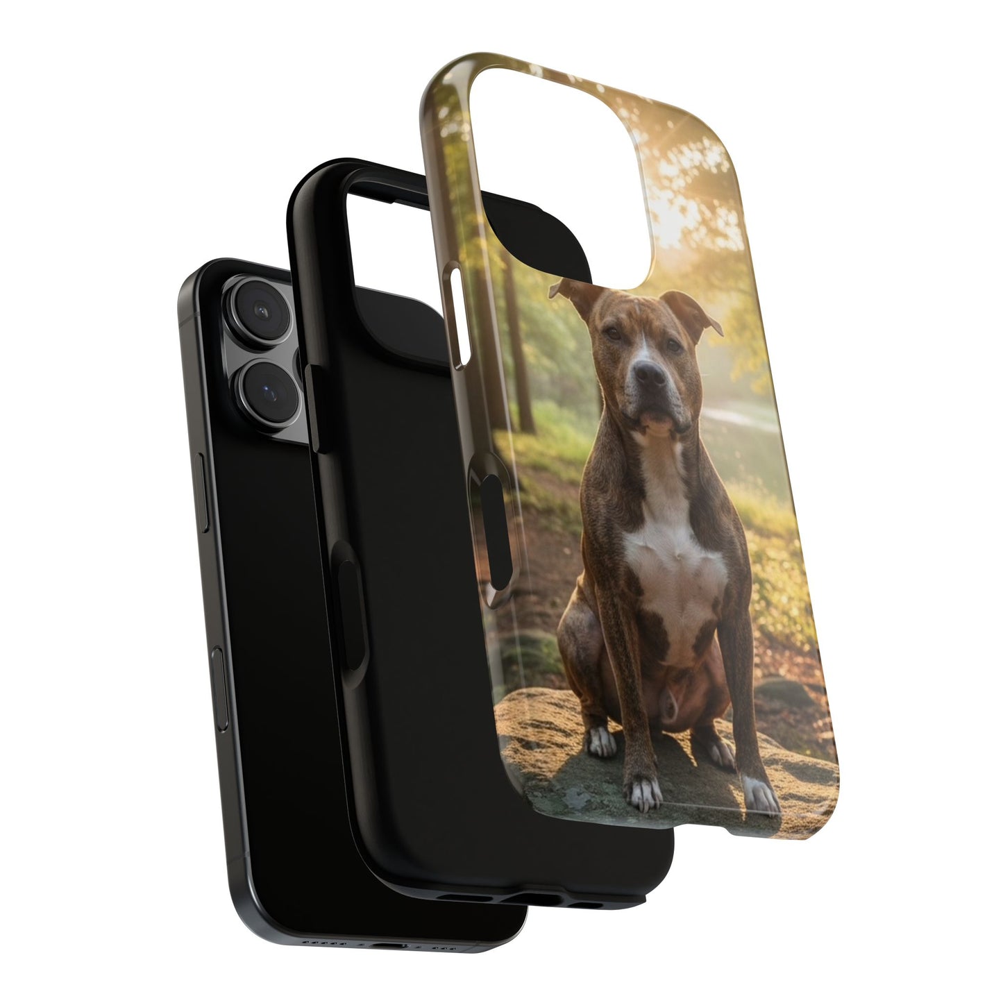 Pit Bull Phone Case – Dog Portrait Tough Case (iPhone, Samsung, Pixel)