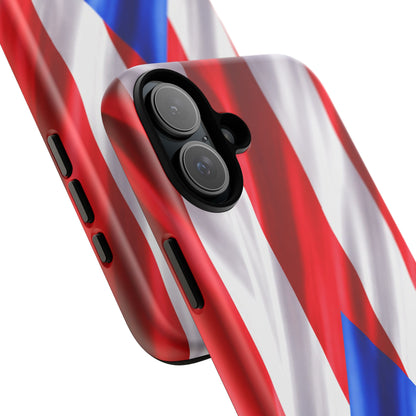 Puerto Rico Flag Phone Case | Boricua Pride Tough Case | Puerto Rican Flag Protective Cover for iPhone & Samsung