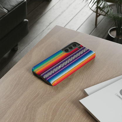 Serape Stripe Phone Case – Colorful Mexican Blanket Pattern Tough Case