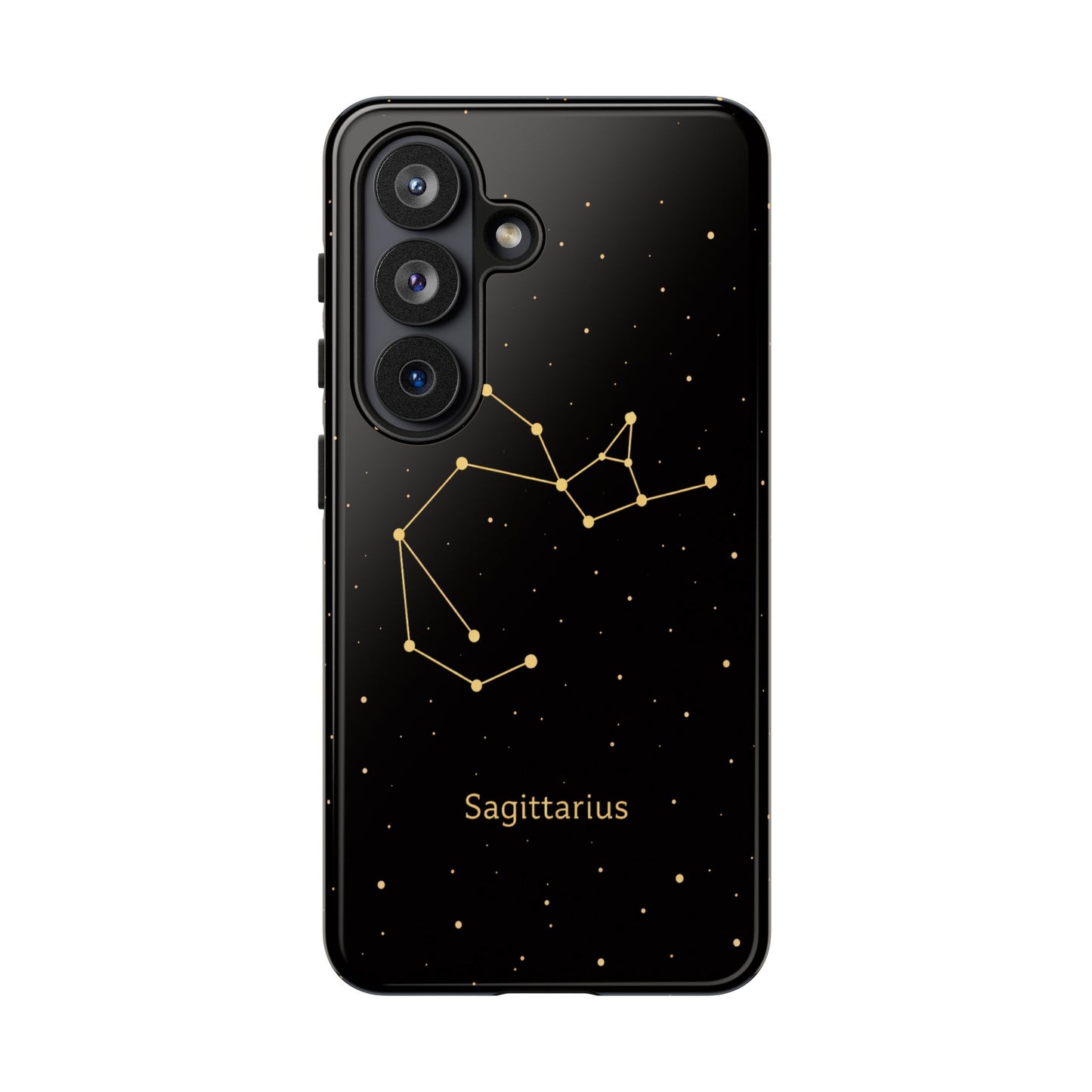 Sagittarius Zodiac Constellation Phone Case – Luxe Gold Celestial Cover