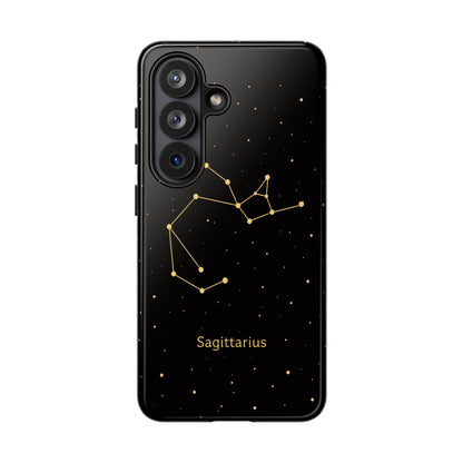 Sagittarius Zodiac Constellation Phone Case – Luxe Gold Celestial Cover