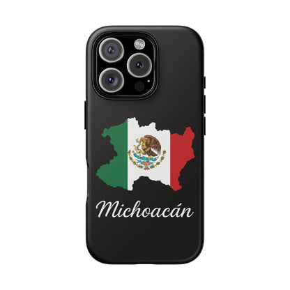 Michoacán Mexico Flag Map Phone Case | Mexican American Pride Tough Case for iPhone & Samsung