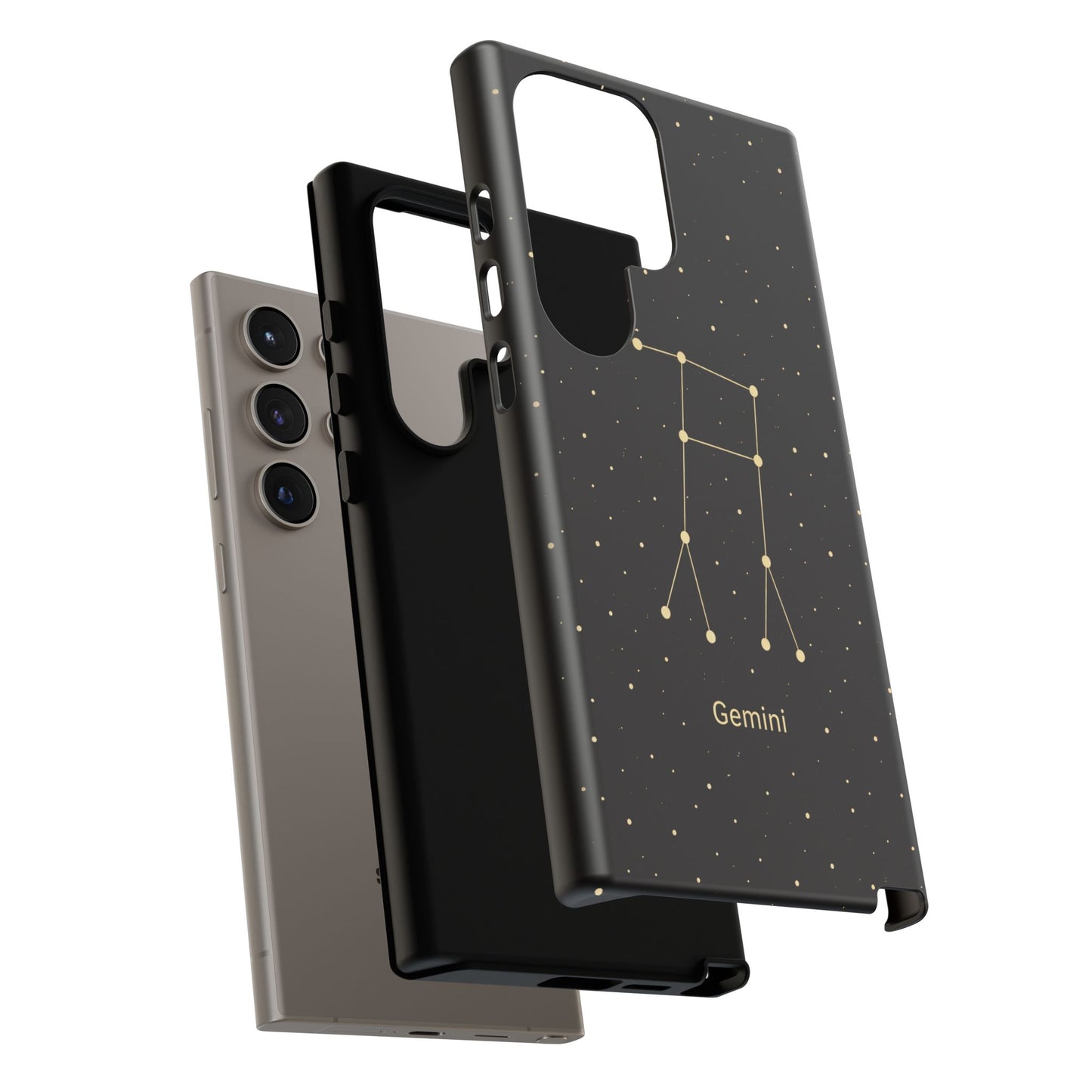 Gemini Zodiac Constellation Phone Case – Luxe Gold Celestial Cover