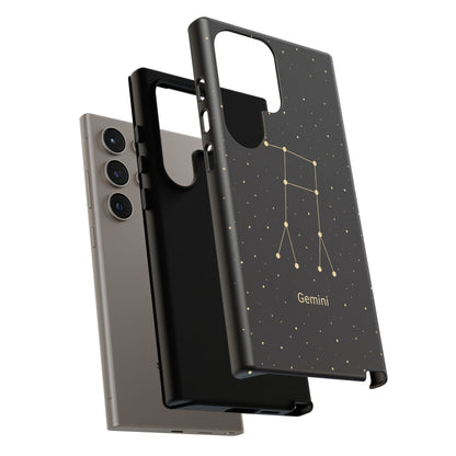 Gemini Zodiac Constellation Phone Case – Luxe Gold Celestial Cover