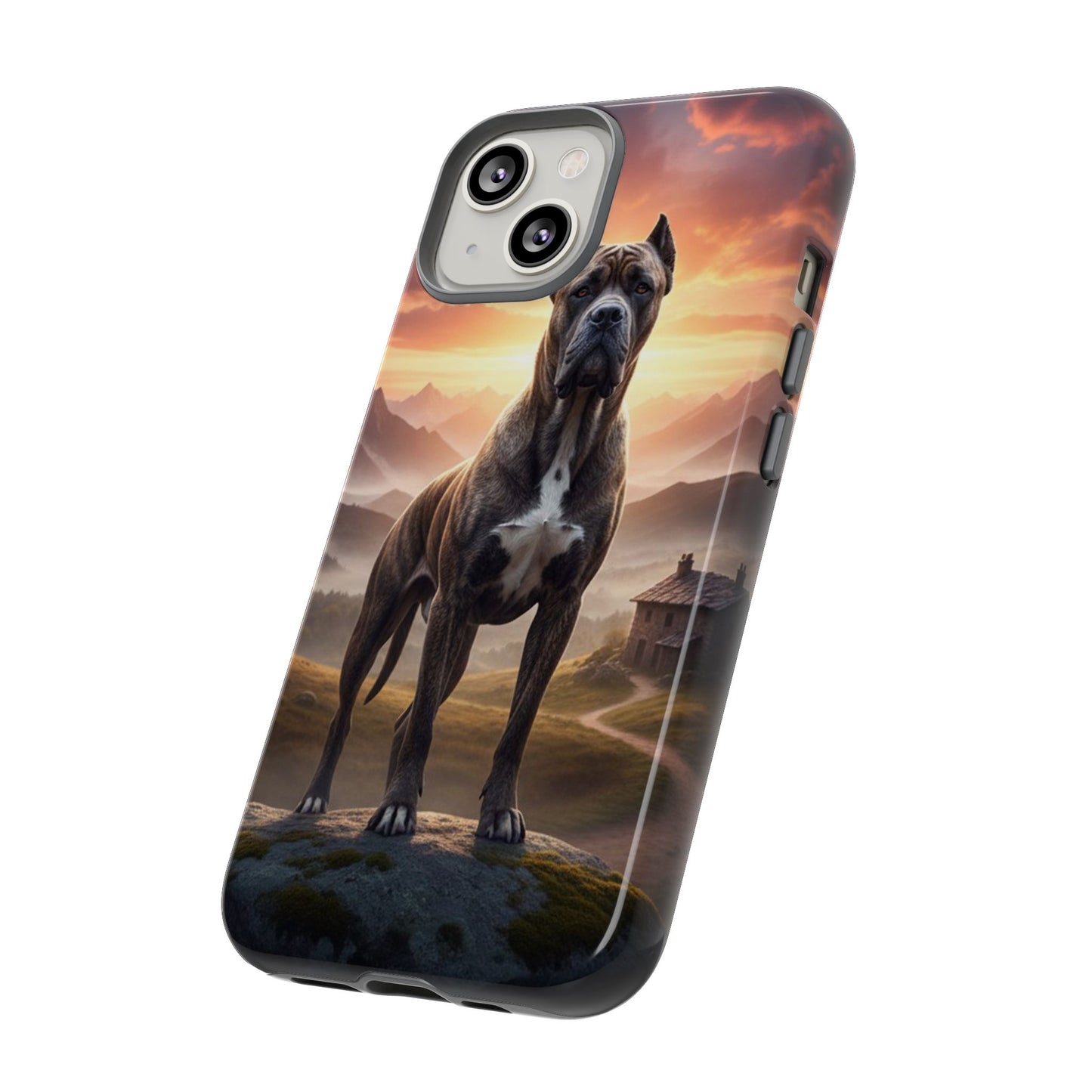 Cane Corso Phone Case – Guard Dog Sunset Tough Case (iPhone, Samsung, Pixel) | Dog Lover Gift