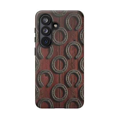 Rustic Horseshoe Western Phone Case – Cowboy Country Ranch Tough Case