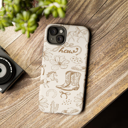 Western Cowgirl Phone Case for iPhone Samsung Galaxy Pixel Tough Case