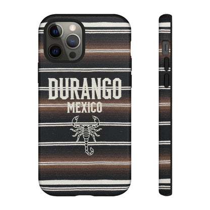 Durango Mexico Phone Case | Serape Scorpion Western Design | Mexican Heritage Tough Case for iPhone & Samsung