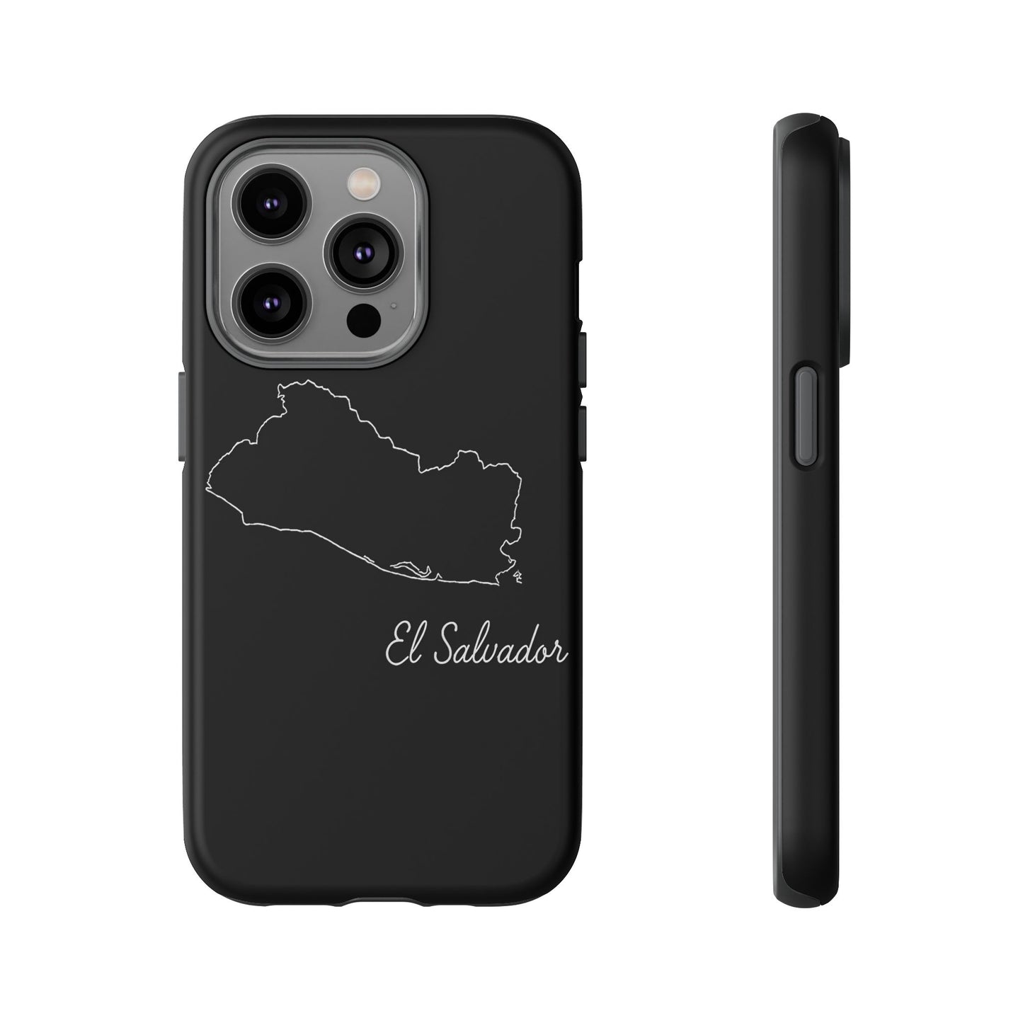 El Salvador Outline Phone Case – Minimal Country Map Tough Case (iPhone, Samsung, Pixel)