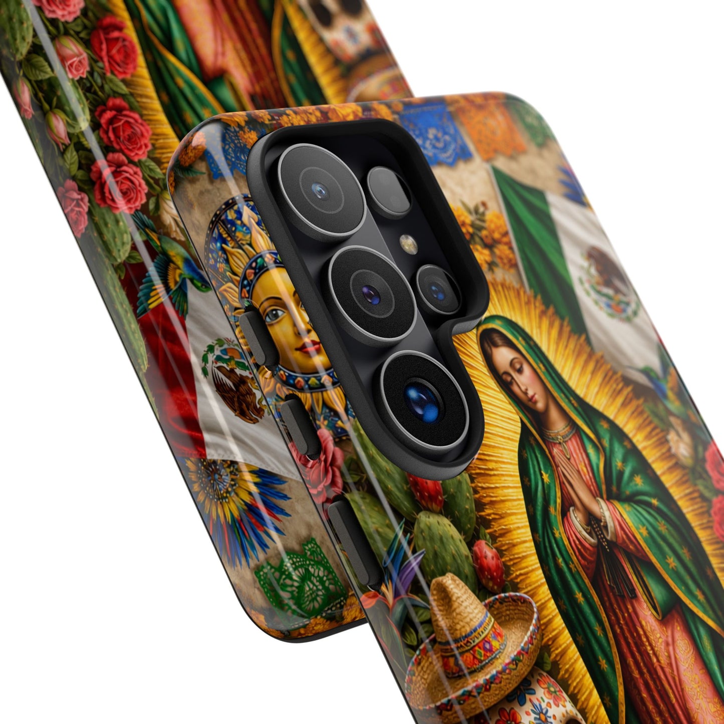 Virgen de Guadalupe Phone Case Mexican Floral iPhone Samsung Pixel Case