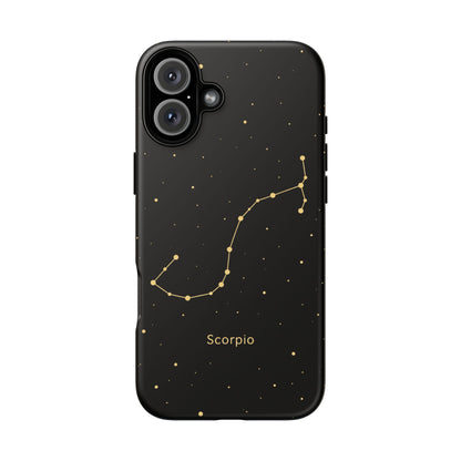 Scorpio Zodiac Constellation Phone Case – Luxe Gold Celestial Cover
