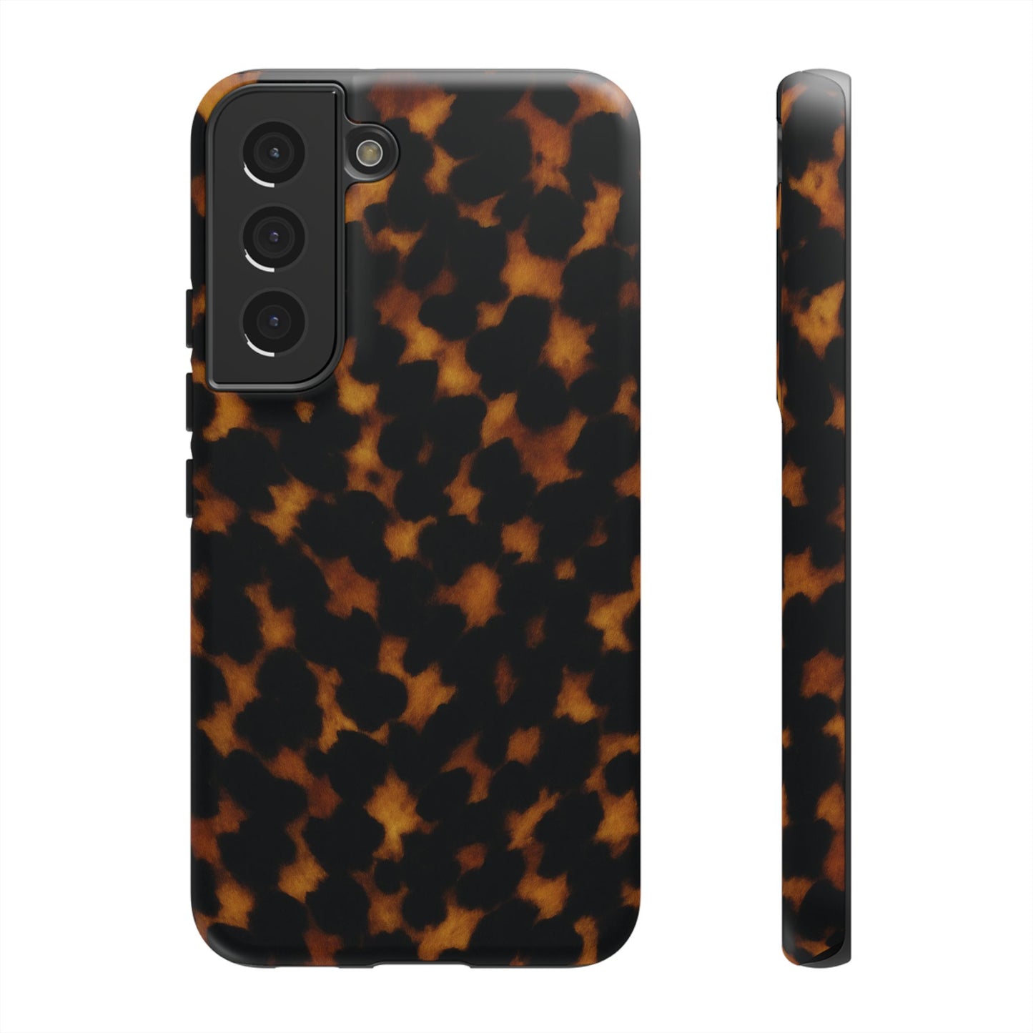 Tortoiseshell Pattern Tough Phone Case | Classic Leopard-Style Protective Cover