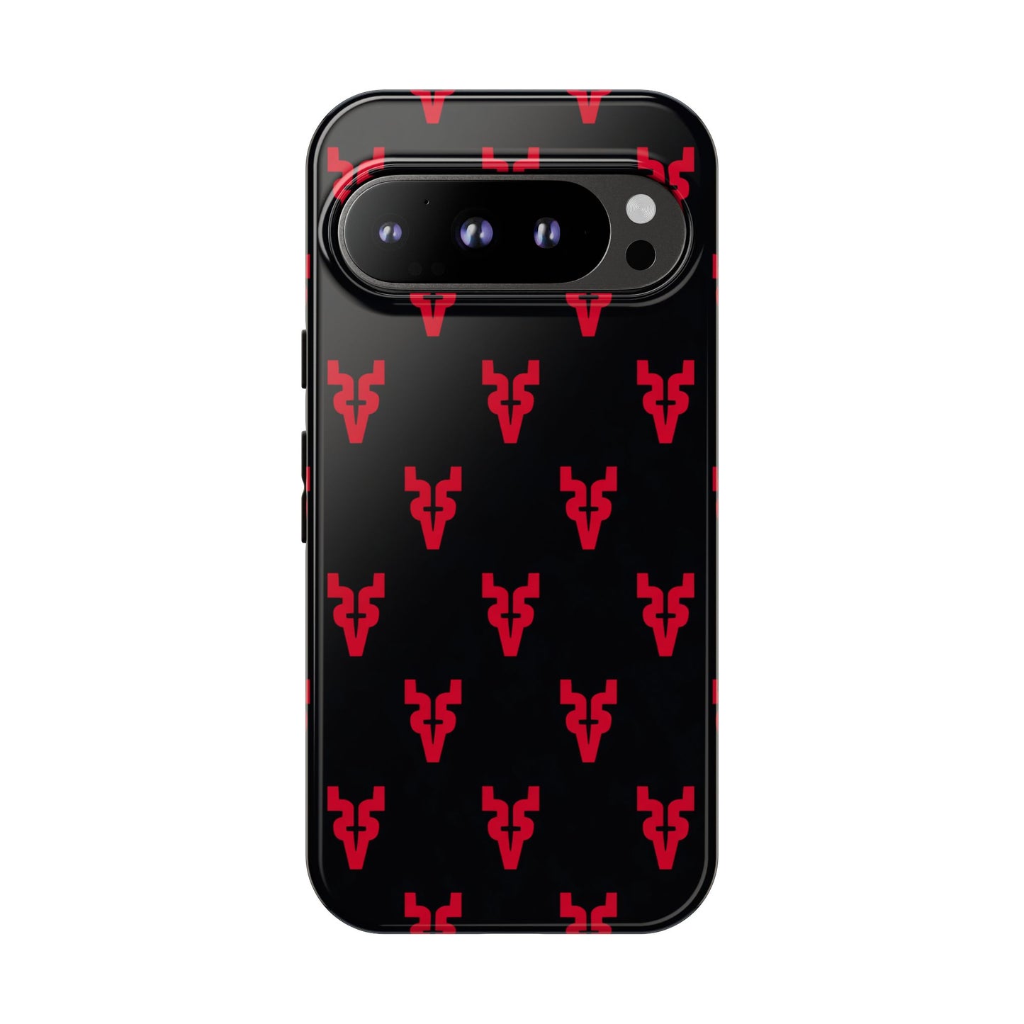Mazatlán Bull Phone Case – Black Red Streetwear Tough Shockproof Cover