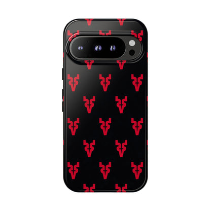 Mazatlán Bull Phone Case – Black Red Streetwear Tough Shockproof Cover