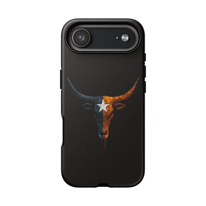 Texas Longhorn Skull Phone Case Western Cowboy Bull iPhone Samsung Cover