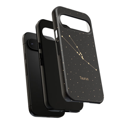 Taurus Zodiac Constellation Phone Case – Luxe Gold Celestial Cover