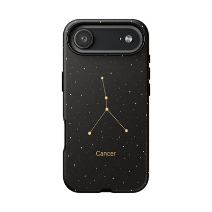 Cancer Zodiac Constellation Phone Case – Luxe Gold Celestial Cover